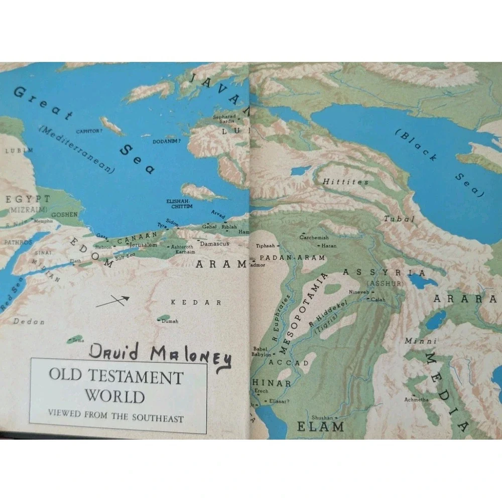 Vtg KJV Holy Bible American Bible Society 1971 Hardcover Maps Old New Testamemt